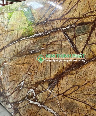 Tấm Đá Marble Nâu Rừng Mưa (Rainforest Brown)
