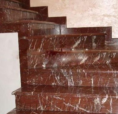 Đá Cầu Thang Marble Rosso Levanto New